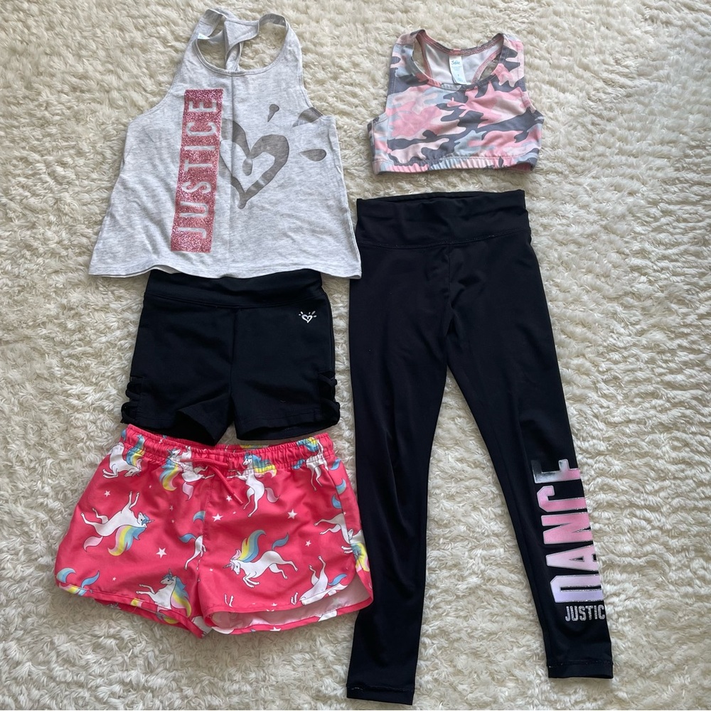 Girls 6-7T fitness yoga outfit bandle